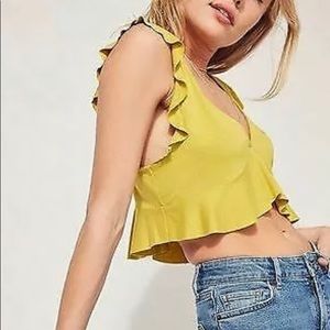 Urban Outfitters Kimchi Blue Ruffle-Accented Tank